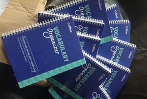 Vocabulary organizer books